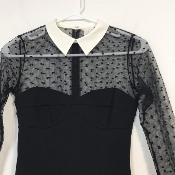 FLEUR DU MAL Dotted Tulle collared bodysuit - Picture 9 of 16